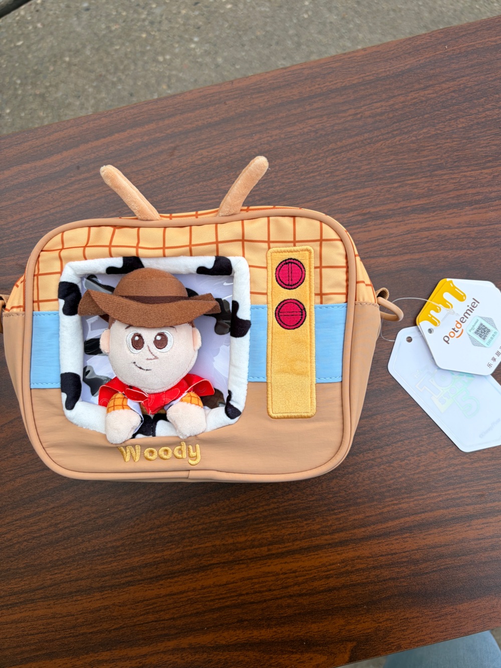 Disney Pixar Toy Story Woody “Howdy” 3D Crossbody Bag Potdemiel NWT